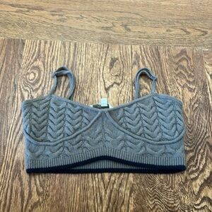 Favorite daughter sweater knit crop top